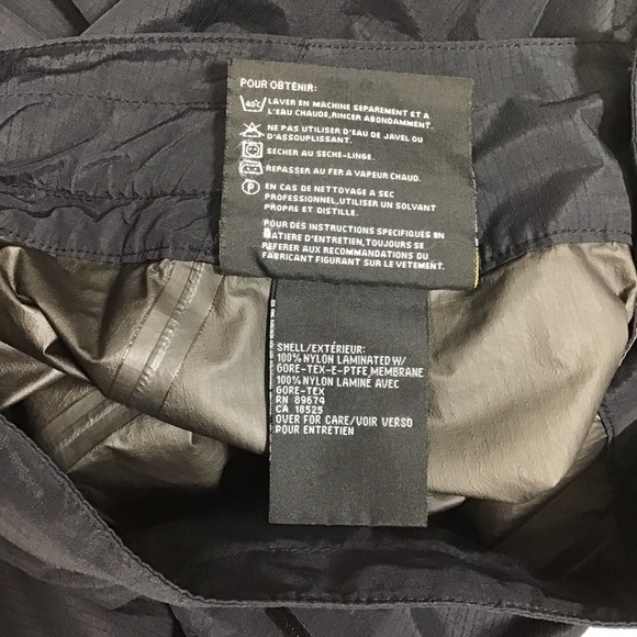 Mountain Hardware Gore Tex Paclite Nylon Pants Women’s Size 4 Black - Picture 11 of 14